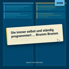 Cover: Rfr008 - Die immer selbst und ständig programmiert ... Brumm Brumm